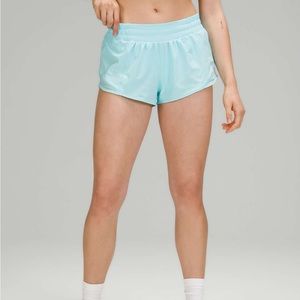 LULULEMON Icing blue hotty hot shorts